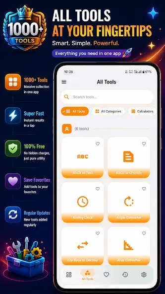 1000+ Tools app — converter tools