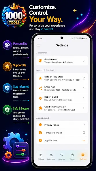 1000+ Tools app — QR code generator